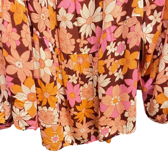 Sanctuary Seashore Floral Off The Shoulder Blouse - Picture 8 of 8